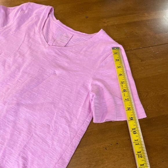 Chico’s Ultimate Tee Women's Purple V Neck Short Sleeve T Shirt Top Sz 0 (Small) - Picture 9 of 9